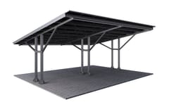 Wiaty / Carport T2 z konstrukcją pod PV (Rozstaw podpór 5m)