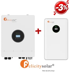 Felicity: Zestaw Inwerter hybrydowy T-REX-6KLP1G01 +  Bateria FLA48171-EU 8.7kWh (niskonapięciowy)