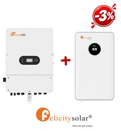 Felicity: Zestaw Inwerter hybrydowy T-REX-10KLP3G01 + Bateria FLA48171-EU 17.4kWh (wysokonapięciowy)