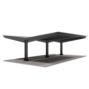 Carport T1 z konstrukcją pod PV