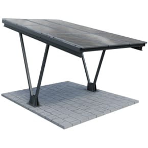Carport V1 z konstrukcją pod PV