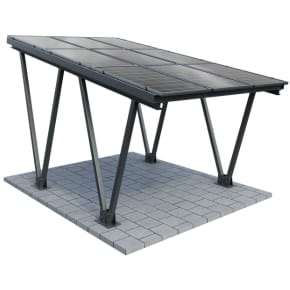 Carport W1 z konstrukcją pod PV