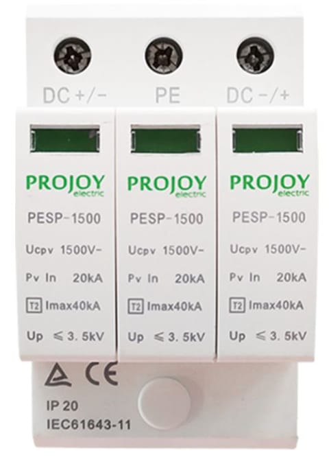 PROJOY Ogranicznik przepięć do systemów PV PESP-1500 T2 1500V DC 3P (312894)