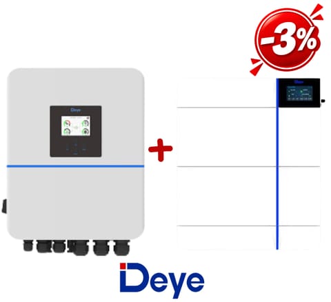 DEYE: Zestaw Inwerter hybrydowy SUN-10K-SG01HP3-EU-DM2+ Bateria GB-L-PRO 8kWh + Jednostka sterująca GB-LBS-PRO (wysokonapięciowy)