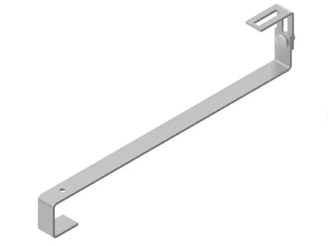 Uchwyt hakowy S45 regulowany: 450x30x4mm /dach skośny