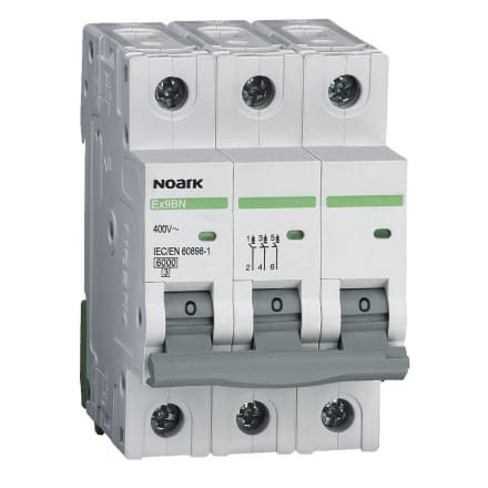 NOARK Wyłącznik nadprądowy Ex9BN 3P Typ B 16A 6kA AC (100053)