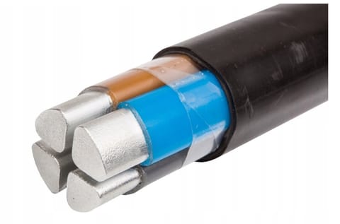 Przewód instalacyjny YAKXS 4x70.0 SE czarny kabel ziemny aluminiowy drut 0.6/1KV