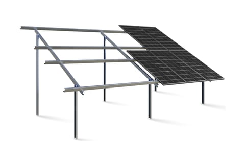 KONSTRUKCJA D2V DWUPODPOROWA GRUNTOWA (1800<L<1990 / W<1135) dla PV BIFACIAL
