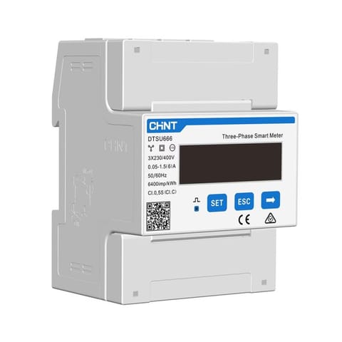 Chint Licznik energii elektrycznej 3-fazowy 4P 5(80)A RS485 DTSU666 (C313280)