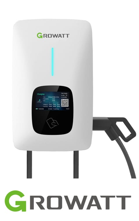 GROWATT Ładowarka do samochodu THOR-11AS-P-V1 (WiFi, LCD, RFID, PRZEWÓD 5m)