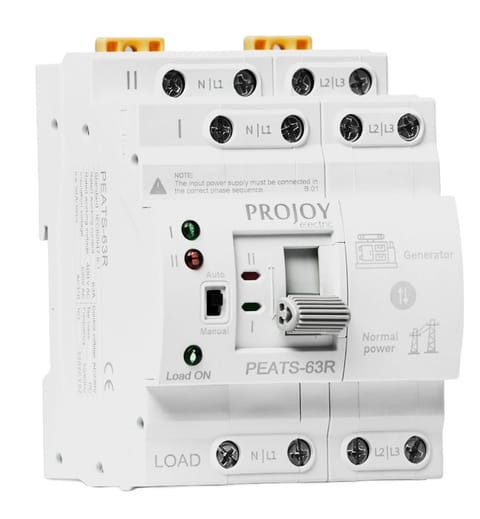 PROJOY Automatyczny przełącznik zasilania PEATS-63R 4P 63A 3-fazowy